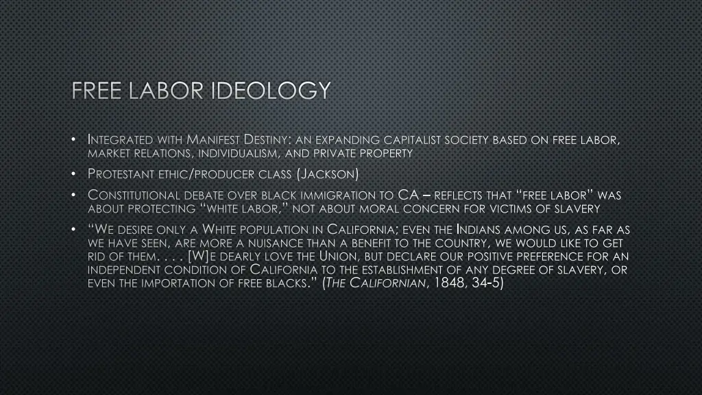 free labor ideology