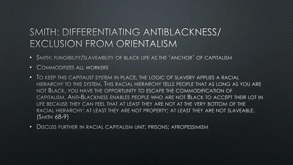 smith differentiating antiblackness exclusion