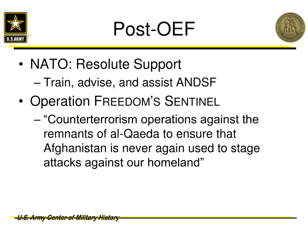 post oef