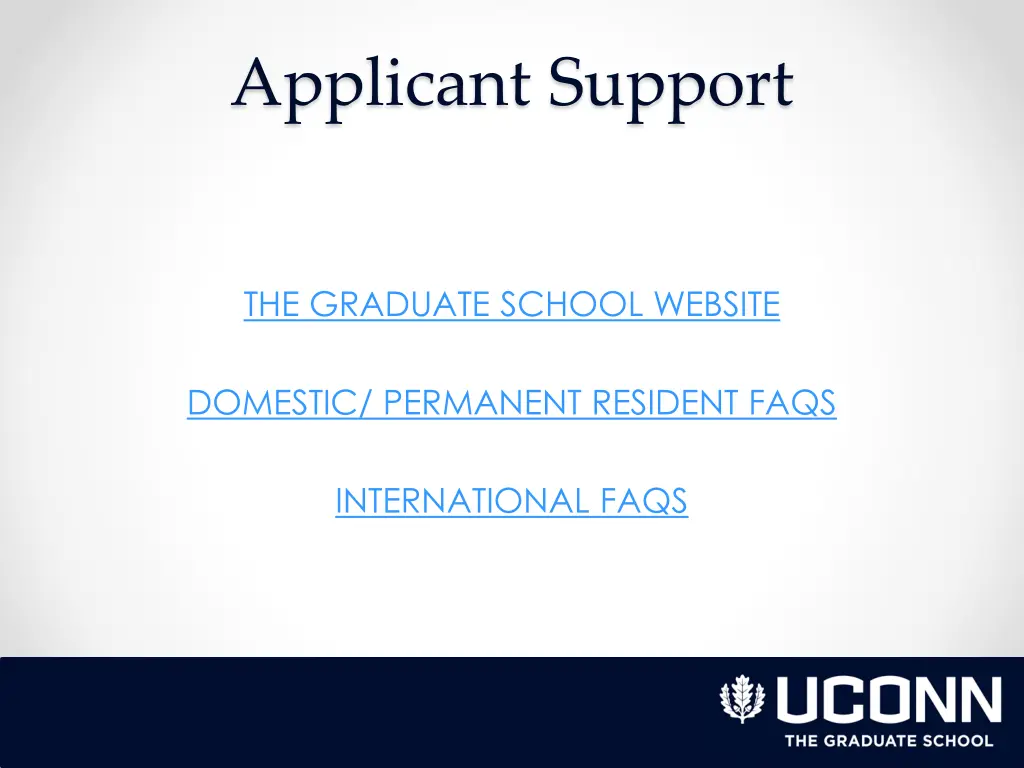 applicant support