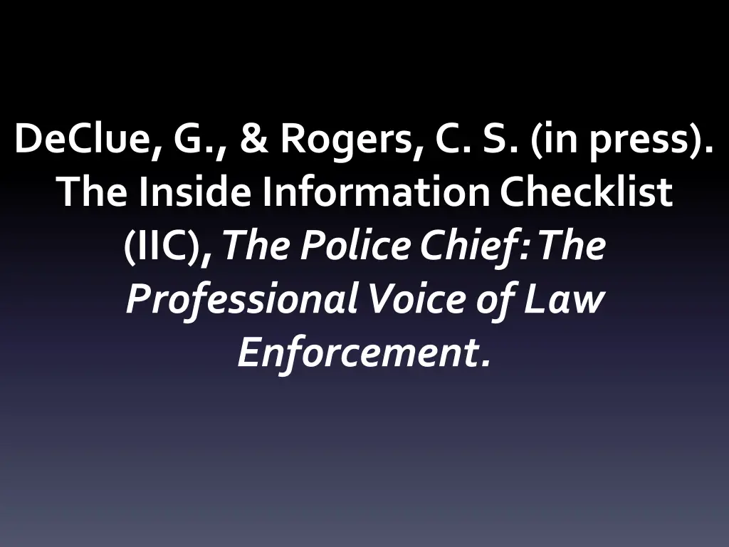 declue g rogers c s in press the inside