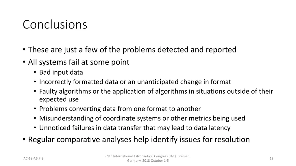 conclusions