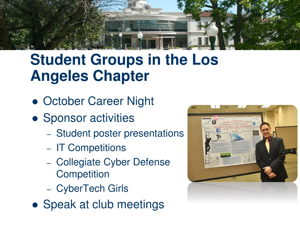 student groups in the los angeles chapter