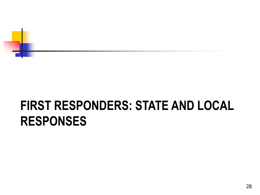 first responders state and local responses
