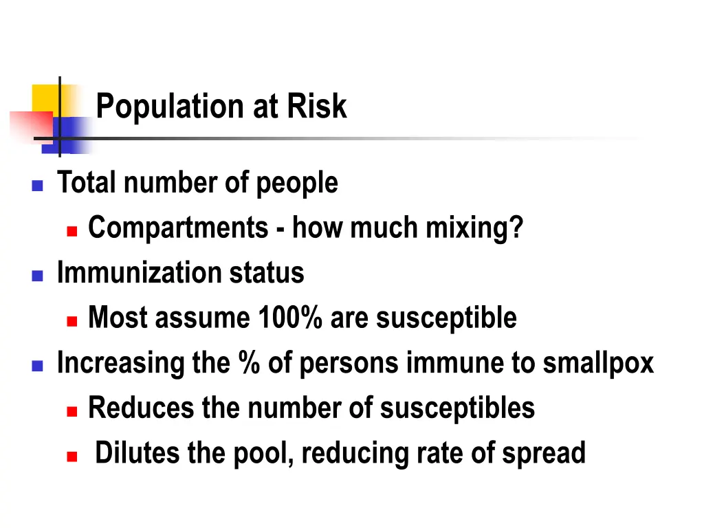 population at risk
