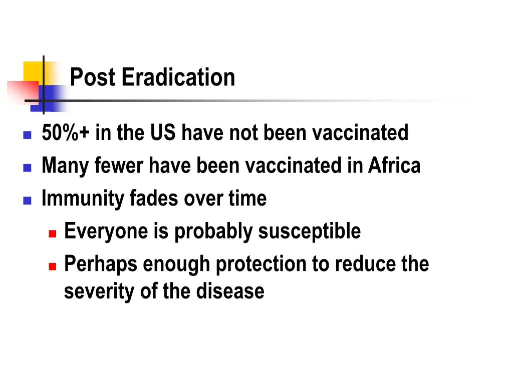 post eradication