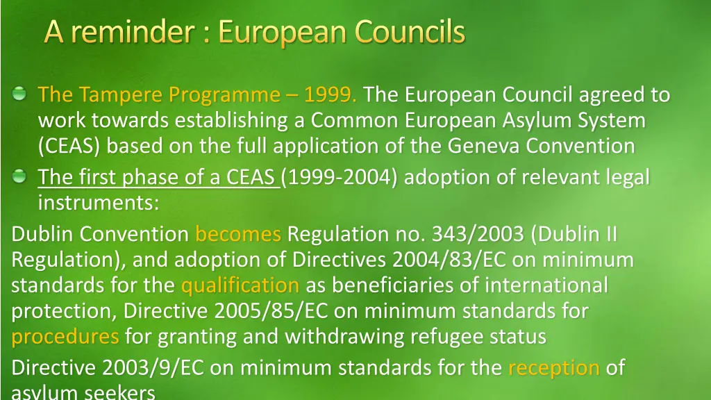 a reminder europeancouncils