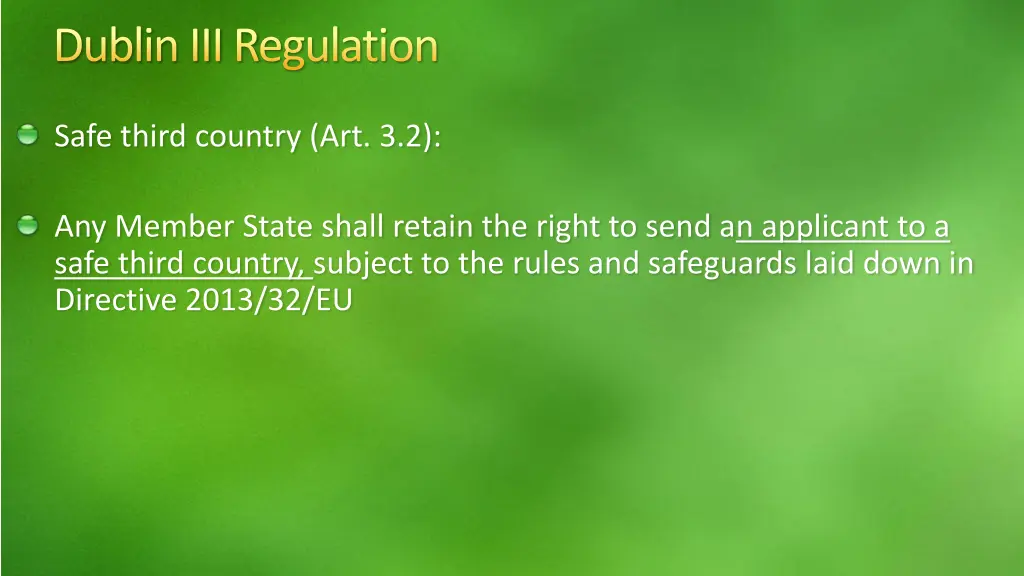 dubliniii regulation