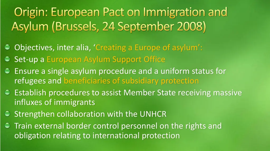 origin european pact on immigration and asylum