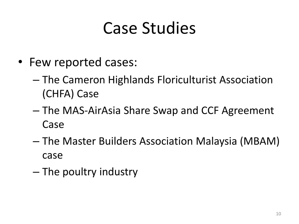case studies