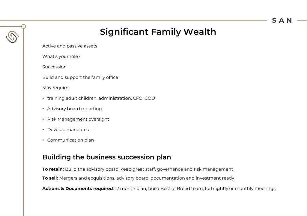 significant family wealth