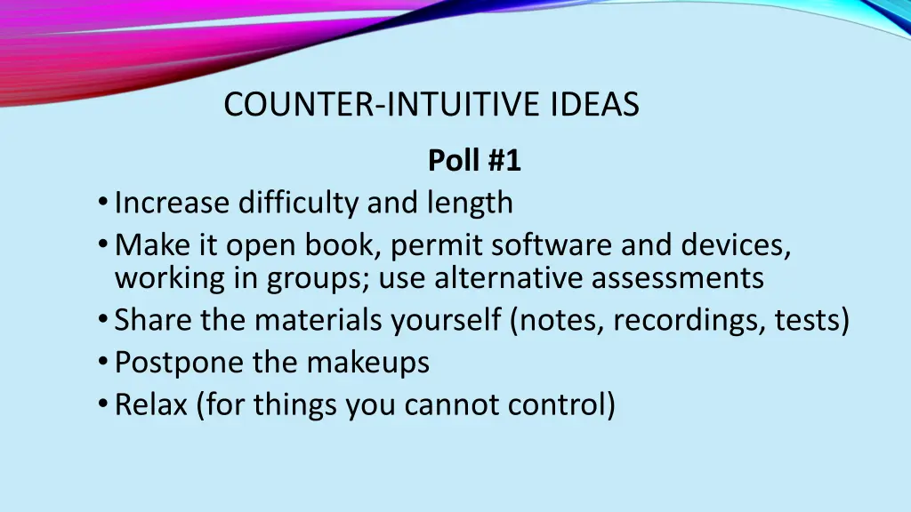 counter intuitive ideas