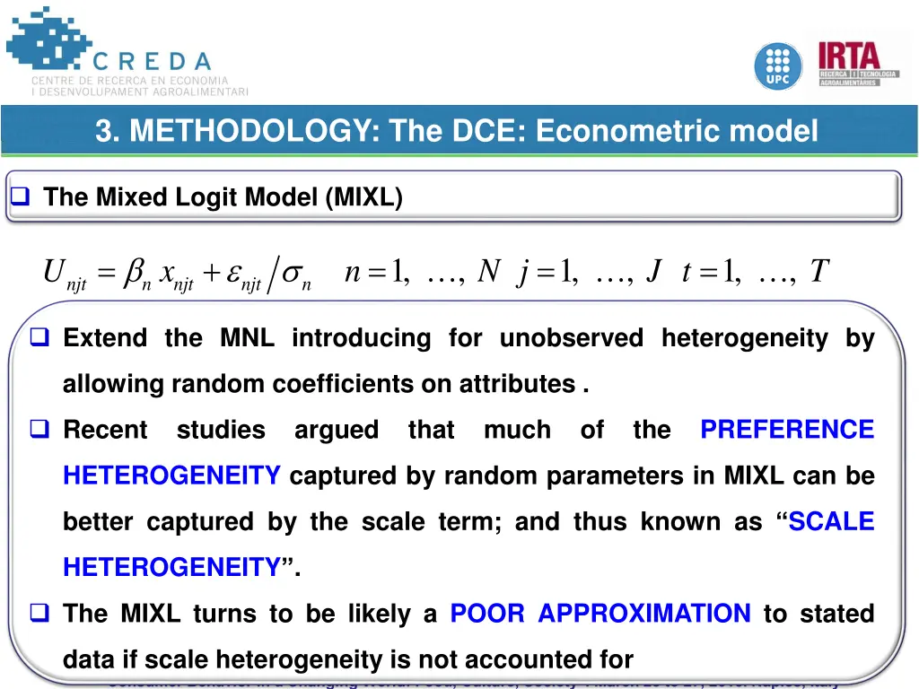 3 methodology the dce econometric model 1