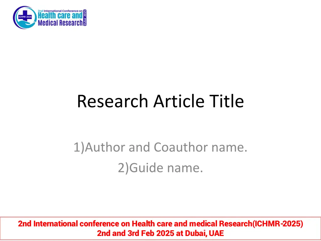 research article title