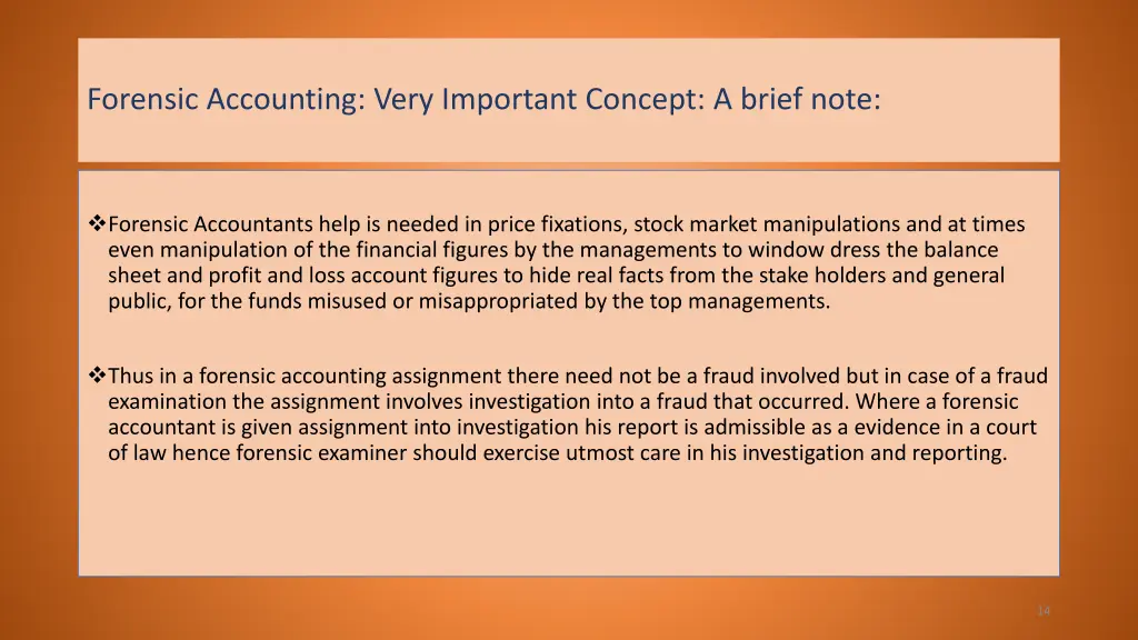 forensic accounting very important concept 1