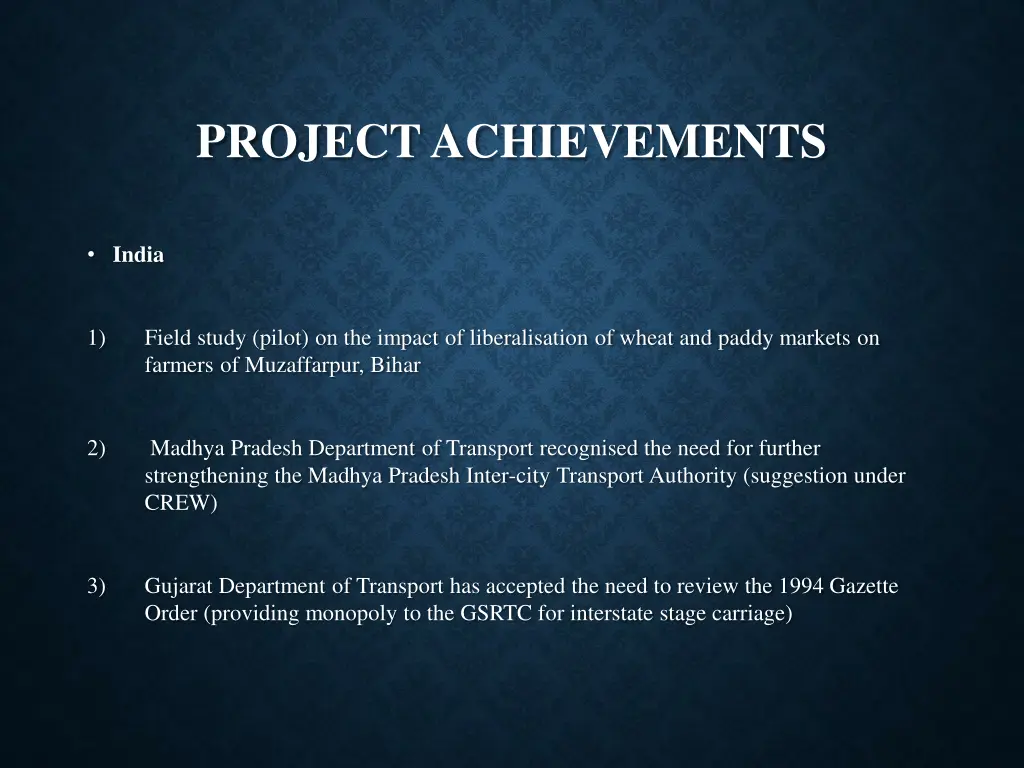 project achievements 3