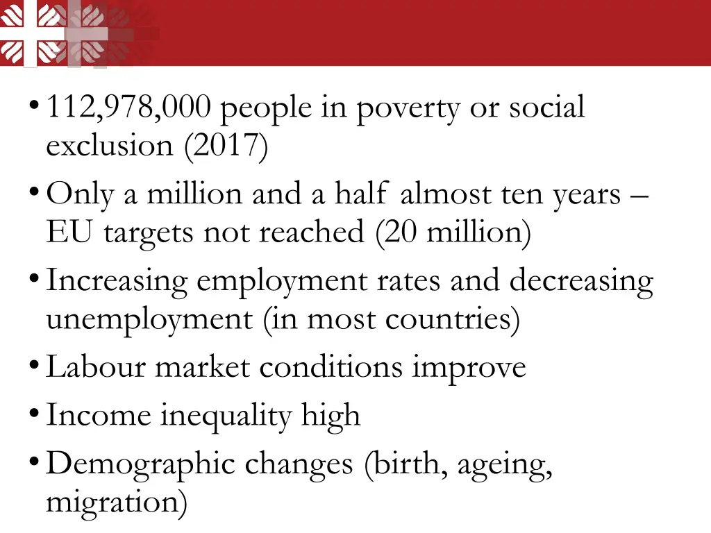 112 978 000 people in poverty or social exclusion 1