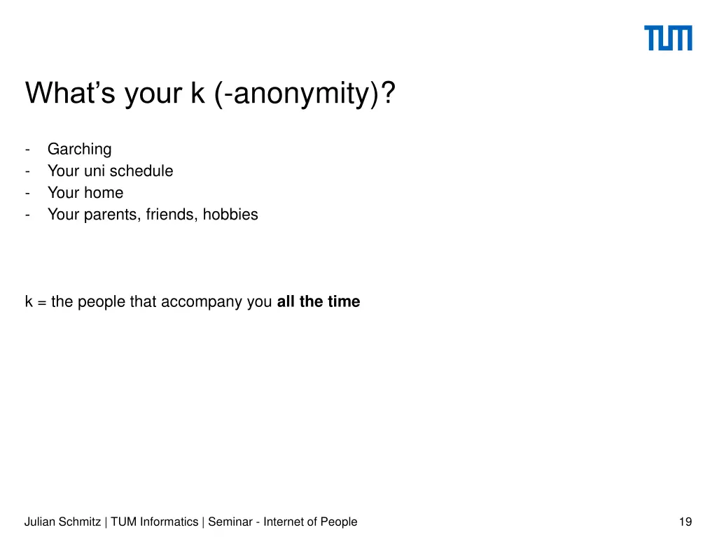 what s your k anonymity 1