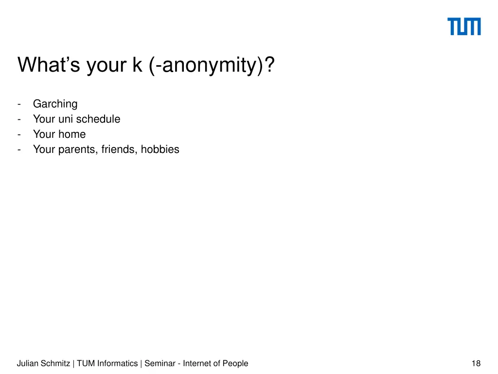 what s your k anonymity