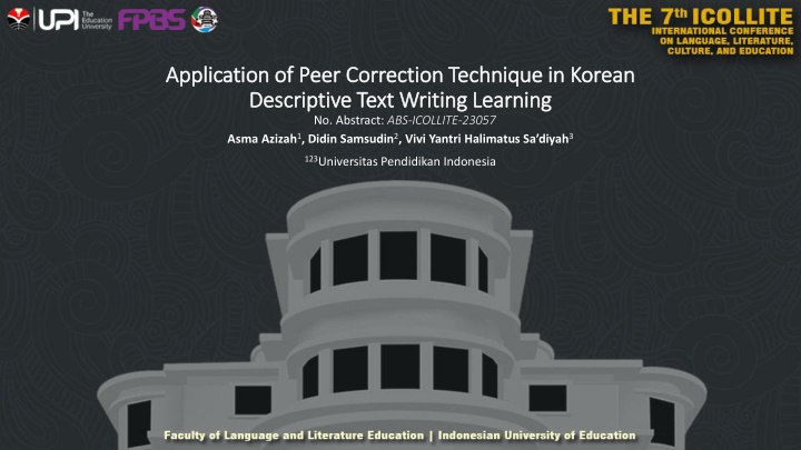 application of peer correction technique