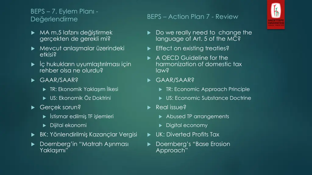 beps 7 eylem plan de erlendirme