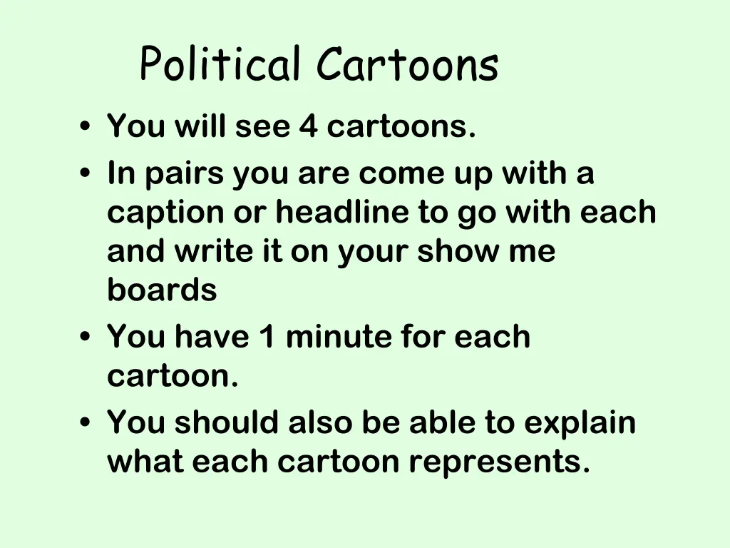 political cartoons