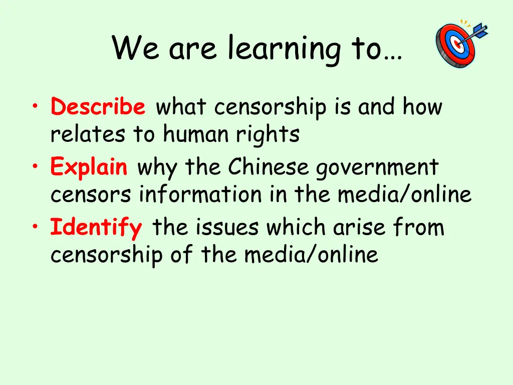 we are learning to