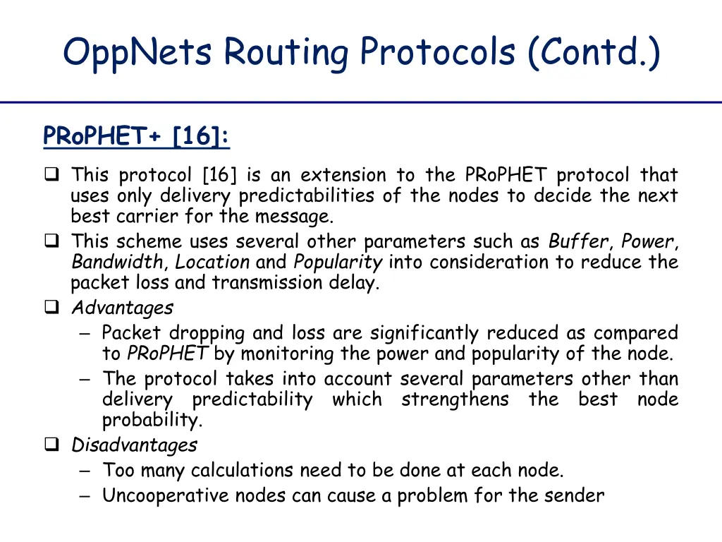 oppnets routing protocols contd 11
