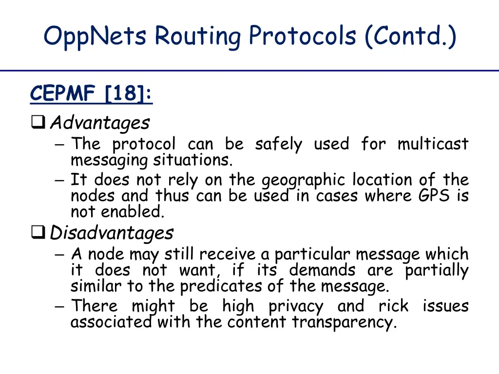 oppnets routing protocols contd 16