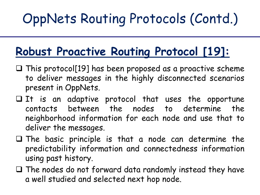 oppnets routing protocols contd 17