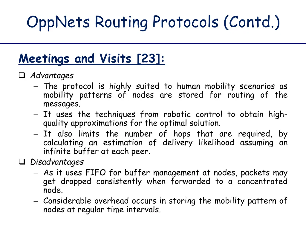 oppnets routing protocols contd 26