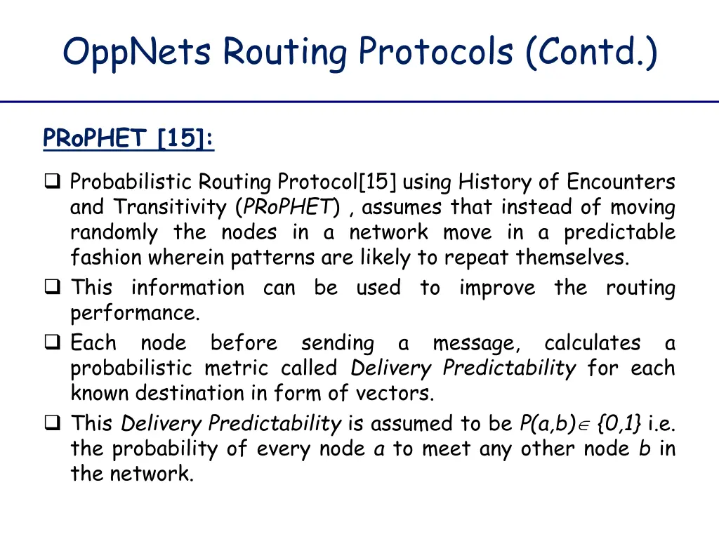 oppnets routing protocols contd 9
