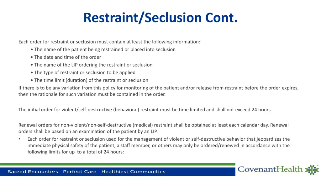 restraint seclusion cont