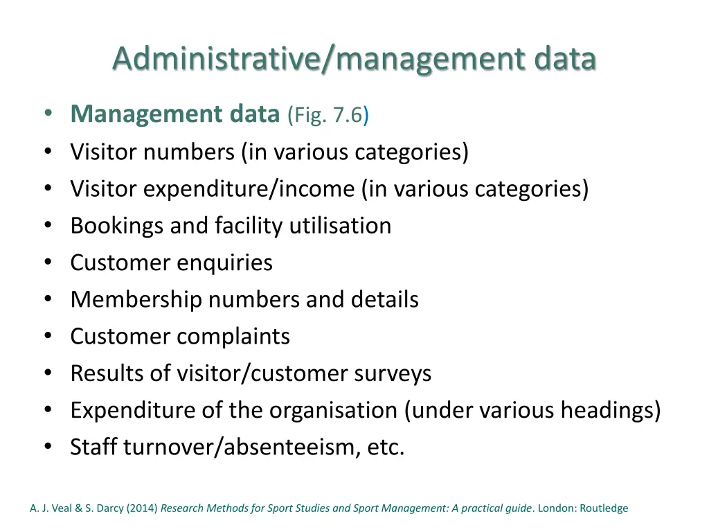 administrative management data