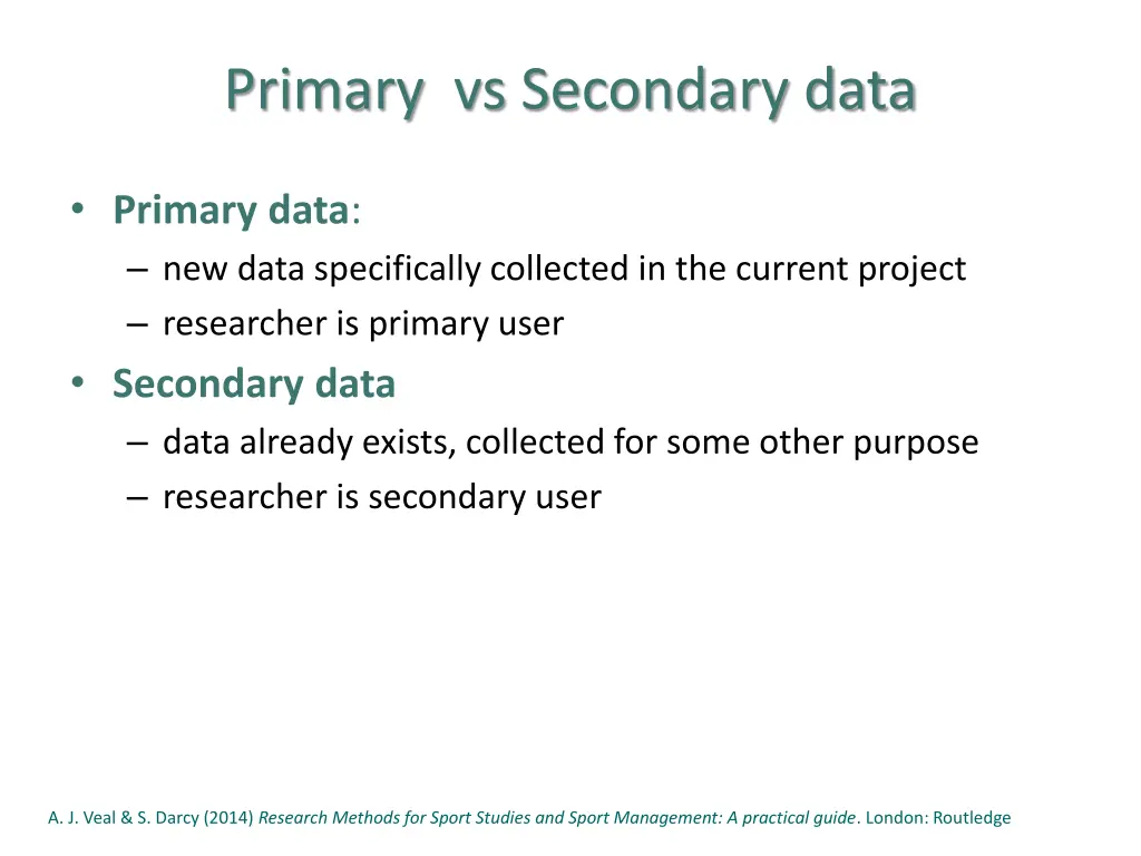 primary vs secondary data