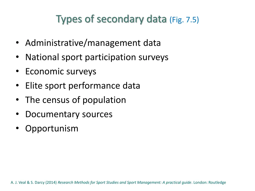 types of secondary data fig 7 5