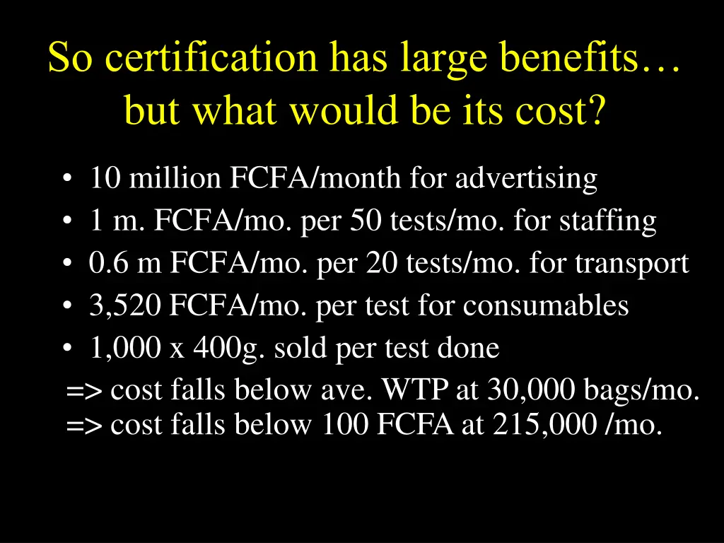 so certification has large benefits but what