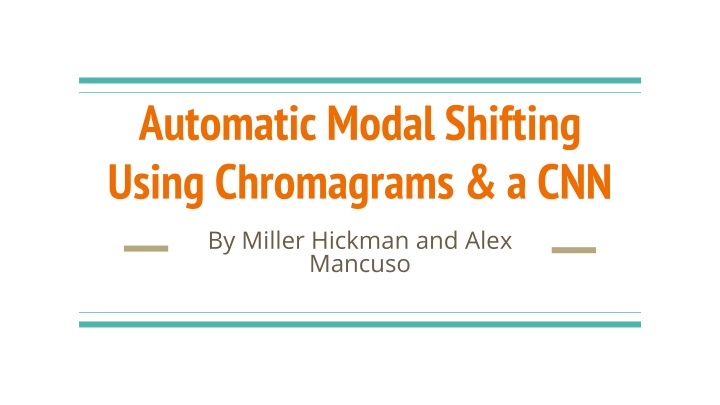 automatic modal shifting using chromagrams