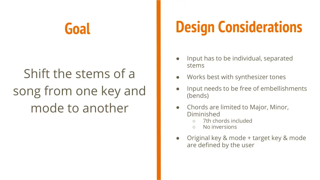 design considerations