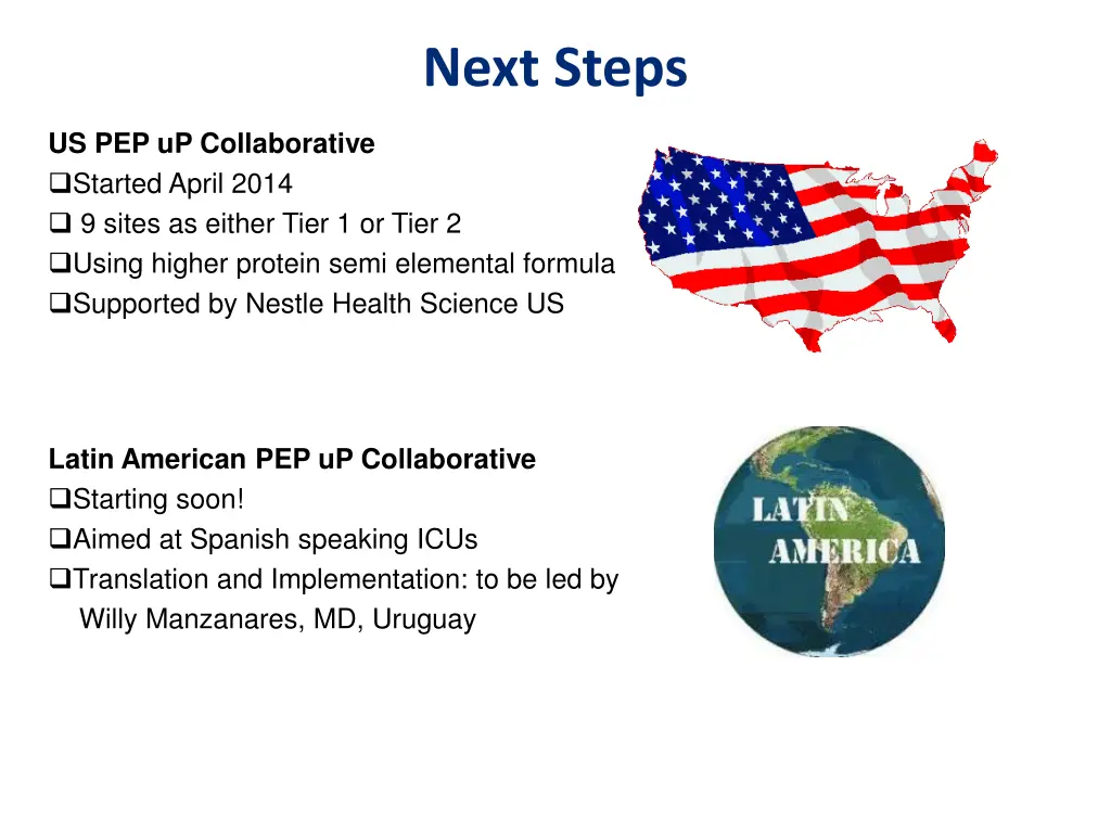 next steps