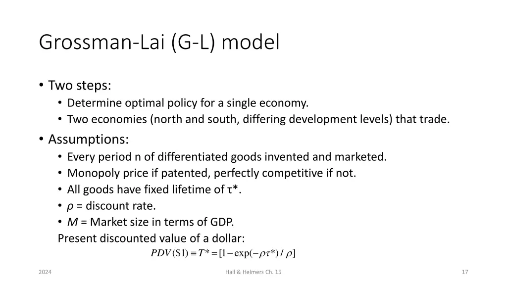 grossman lai g l model