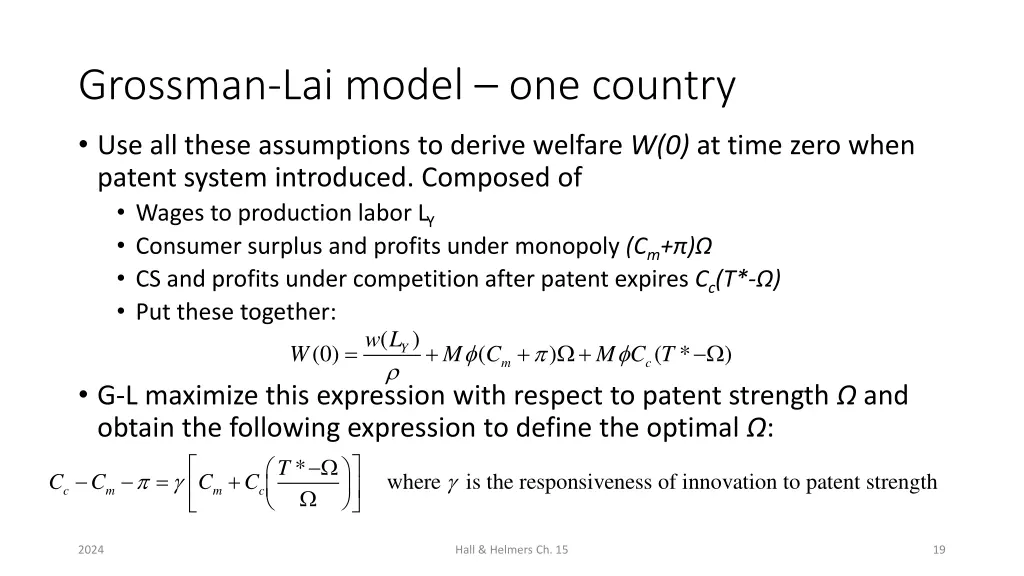 grossman lai model one country 1