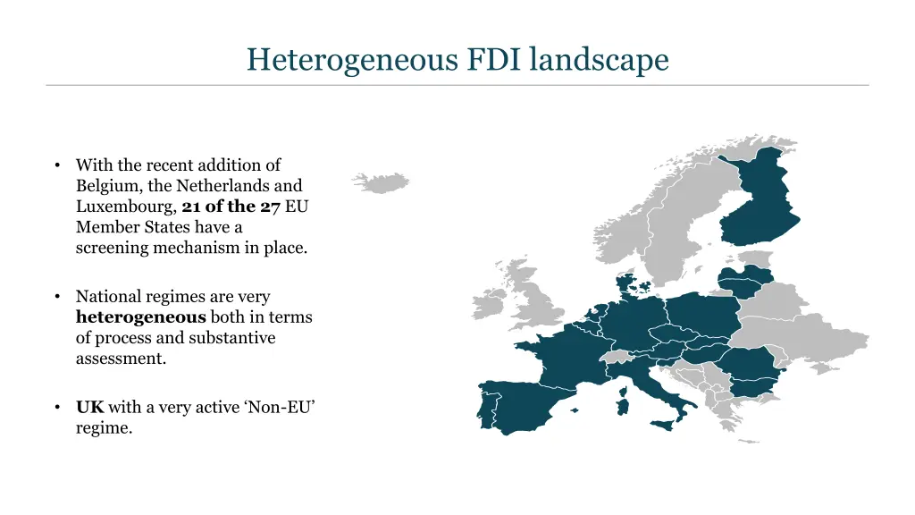 heterogeneous fdi landscape