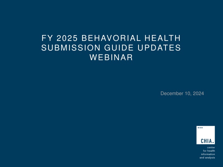 fy 2025 behavorial health submission guide