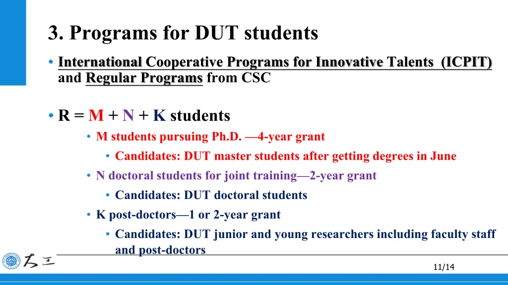 3 programs for dut students
