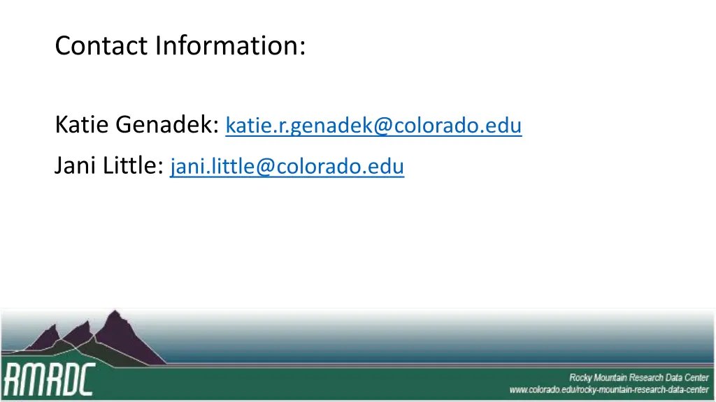 contact information