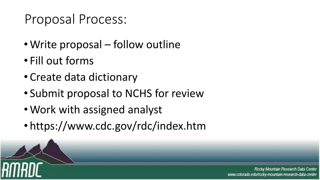 proposal process