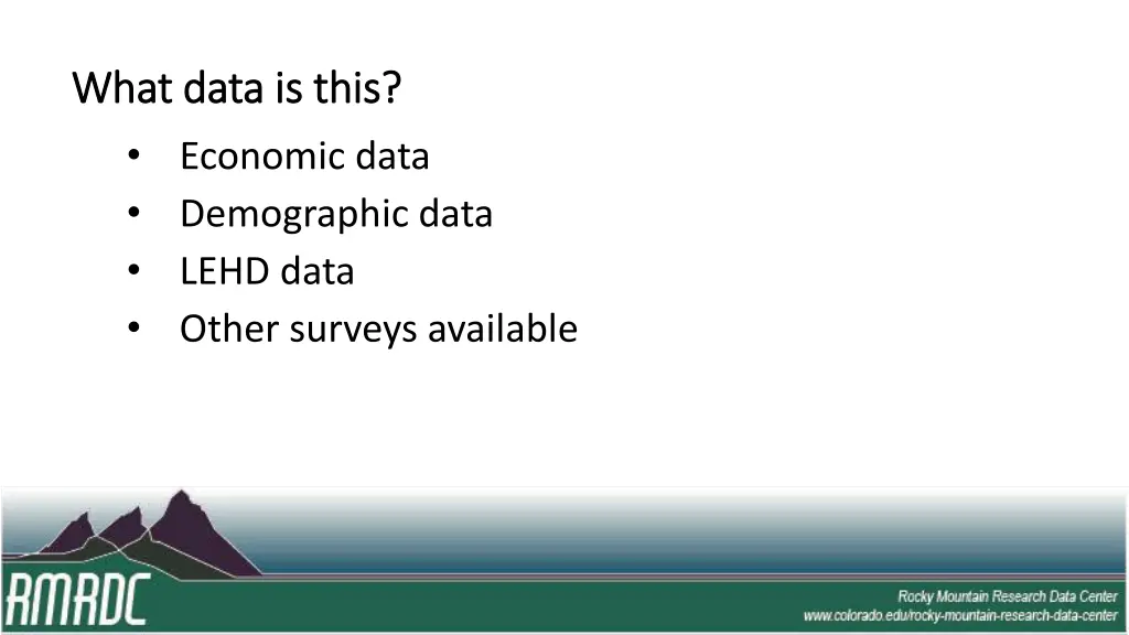 what data is this what data is this economic data