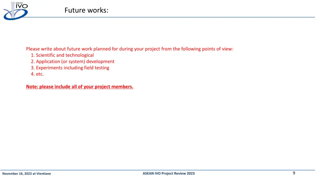 future works