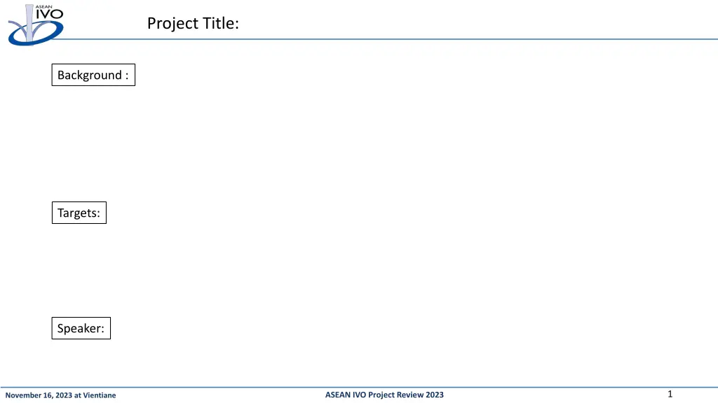 project title